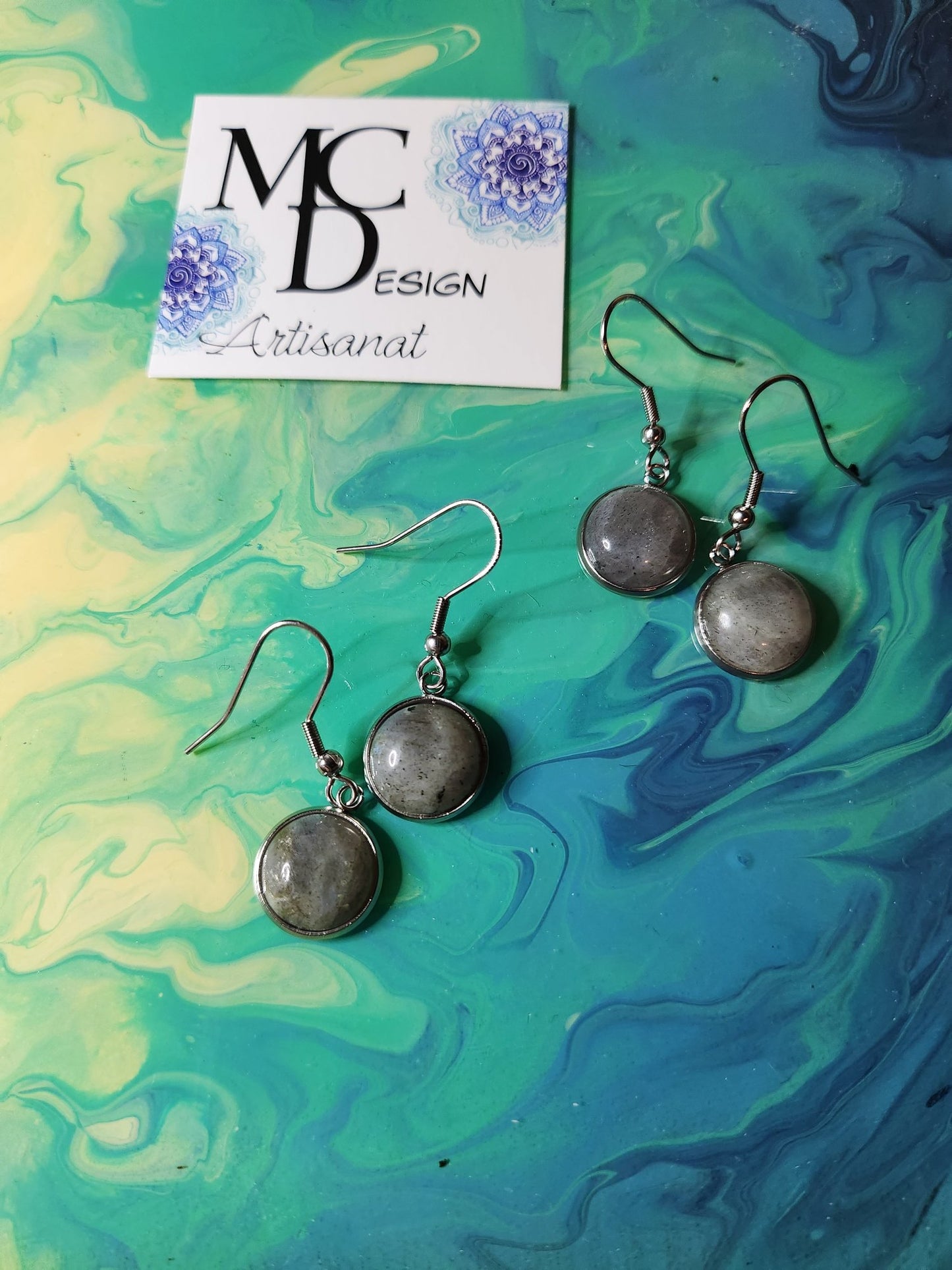 Boucles d'oreilles Labradorite